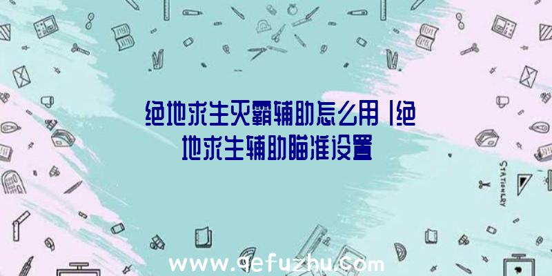 「绝地求生灭霸辅助怎么用」|绝地求生辅助瞄准设置